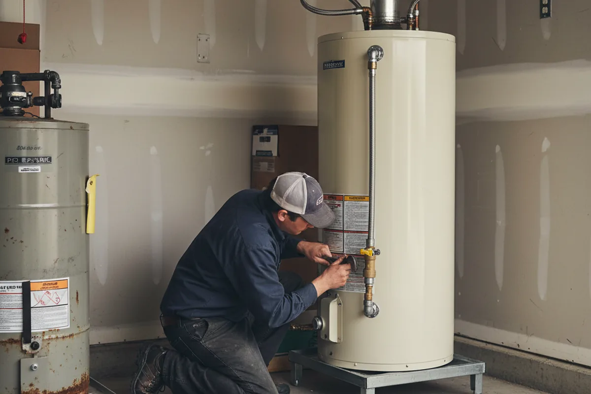 Water heater and shutoff valve replacement in Rumson